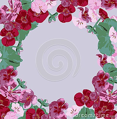 Flower, frame, pink, floral, border, white, rose, nature, flowers, isolated, spring, beautiful, card, beauty, red, blossom, decora Stock Photo