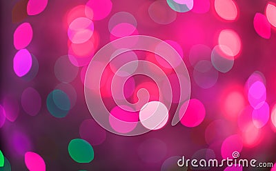 Pink and red holiday bokeh. Abstract Christmas background Stock Photo