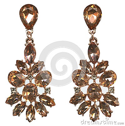 Pink Rhinestone Crystal Costume Jewels Stock Photo