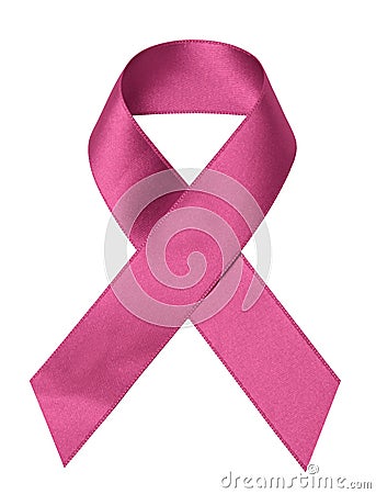 Pink ribbon Stock Photo