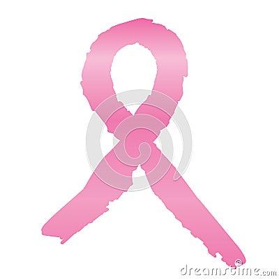 Pink ribbon Vector Illustration