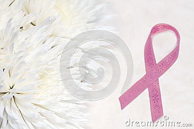 Pink Ribbon card Stock Photo