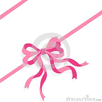 Pink Ribbon vector Vector Illustration