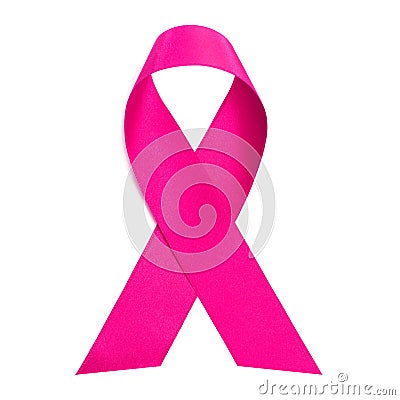 Pink ribbon Stock Photo