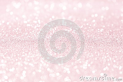 Pink rose bokeh glitter sparkle background Stock Photo