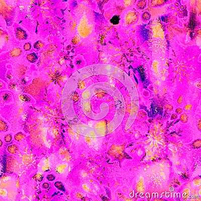 Pink rose snow seamless pattern endless repeat Stock Photo