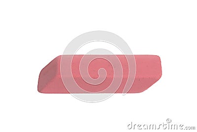 Pink rubber pencil eraser Stock Photo