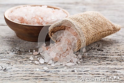 Pink salt Stock Photo