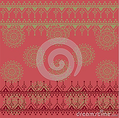 Pink saree background Vector Illustration