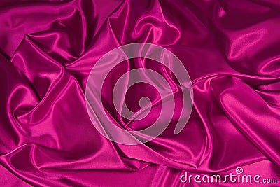 Pink Satin/Silk Fabric 3 Stock Photo