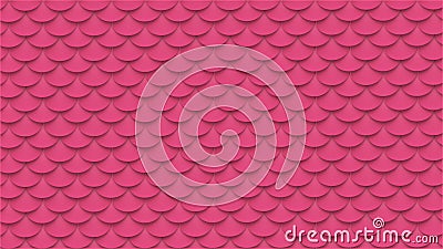 Pink scales texture. Fish skin abstract texture background. 3D-rendering. Stock Photo