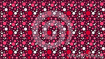 Pink Seamless Scattered Dots Pattern Illustration Stock Photo