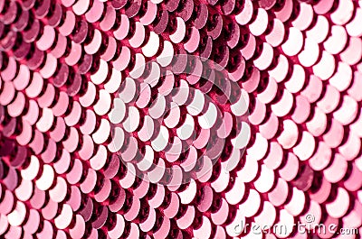 Pink sequins fashion fabric shine Stock Photo