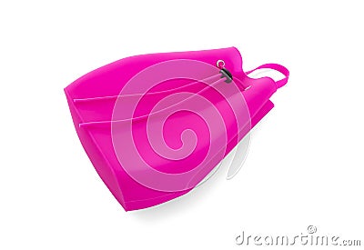 Pink silicone backpack. Stock Photo