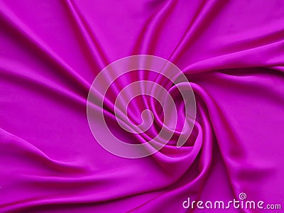 Pink smooth elegant luxurious satin background texture close up - abstracted wallpaper Stock Photo