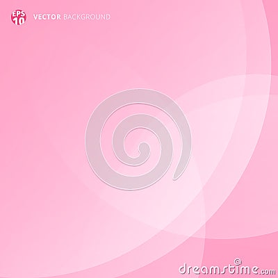 Pink smooth twist light lines for valentines day background. Vector Illustration