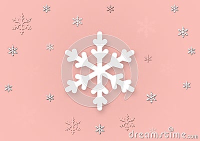 Pink snowflake background for use as wallpaper Stock Photo
