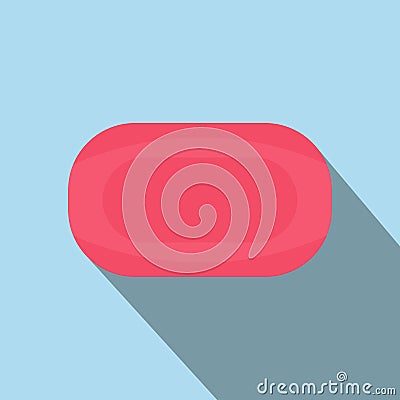 Pink soap flat Vector Illustration