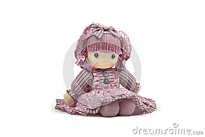 Pink soft doll Stock Photo