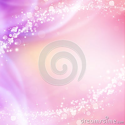 Pink sparkling and shiny abstract Christmas background Stock Photo