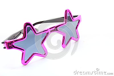 Pink Star Sunglasses Stock Photo