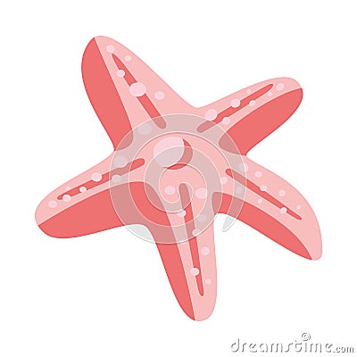 pink starfish design Vector Illustration