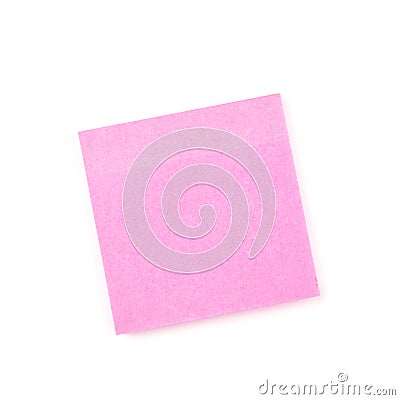 Pink sticky paper note Stock Photo