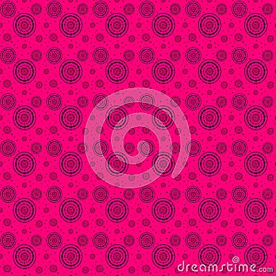 Pink Swril Circle digital background surface pattern, fabric, print, paper, wrap Stock Photo
