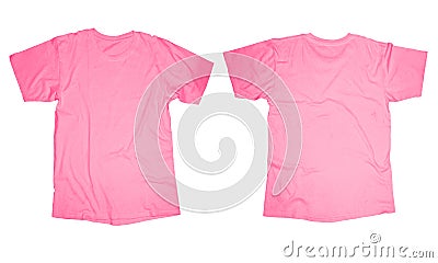 Pink T-Shirt Template Stock Photo - Image: 44301499