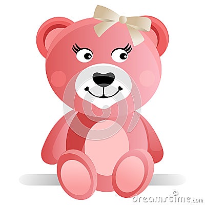 Pink Teddy Bear Stock Photo