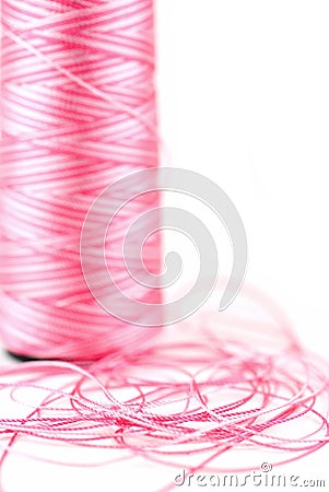 Pink Thread Stock Photo