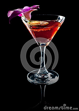 Pink Tonic cocktail Stock Photo