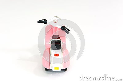 Pink toy motorcycle Stock Photo