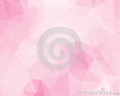 Pink triangle background design. Geometric background in Origami Vector Illustration