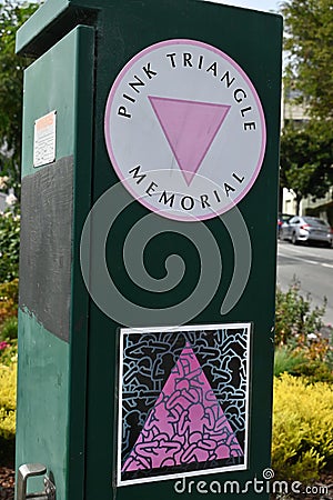Pink Triangle Park and Memorial San Francisco 9 Editorial Stock Photo