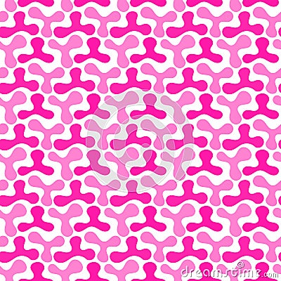 Pink triangular spots seamless pattern Stock Photo