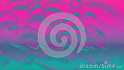 Pink and turquoise geometric abstract backgroun Stock Photo