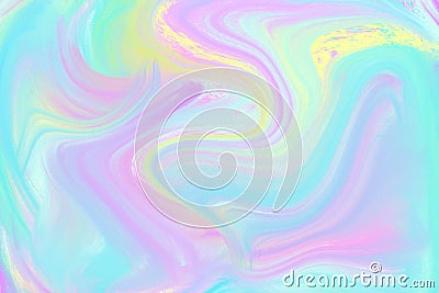 Pink turquoise liquid color illustration. Pastel digital texture. Smudged cover template. Unicorn candy color mesh Cartoon Illustration