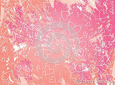 Pink valentines background Vector Illustration