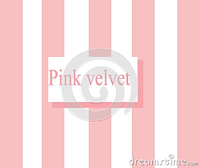 Pink velvet Vector Illustration