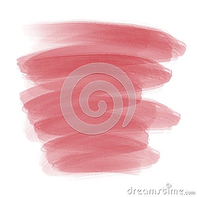 pink watercolor stain on white background Stock Photo