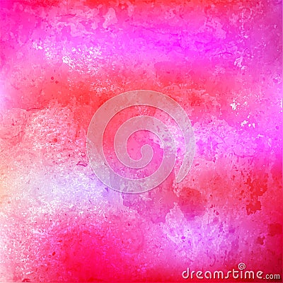 Pink watercolor textured background. Abstract vector Stock Photo