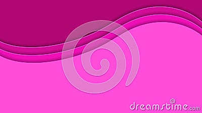 Pink wavy background in the form of layers Vector Illustration