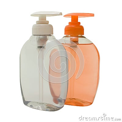 Pink and White Soft Soap Stock Photo