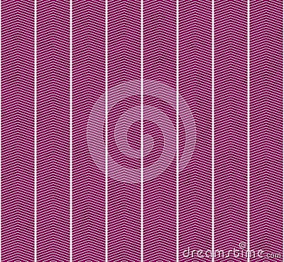 Pink and White Zigzag Textured Fabric Pattern Background Stock Photo