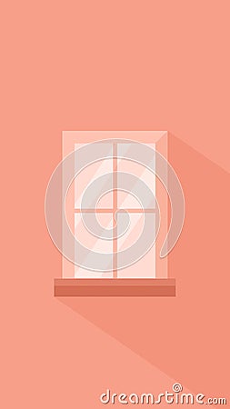 pink window background Vector Illustration