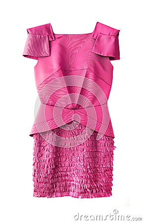 Pink women dress Stock Photo