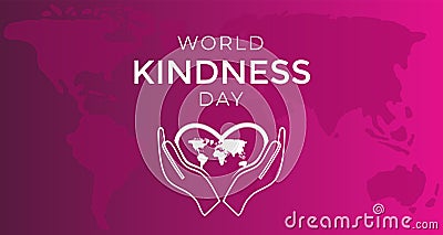 Pink World Kindness Day Background Illustration Vector Illustration