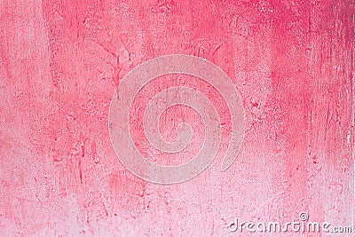 Pink Worn pale pink concrete wall. Stock Photo