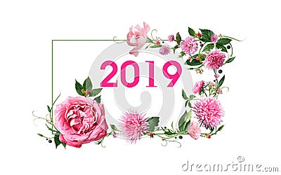 New year illustration design Stock Photo